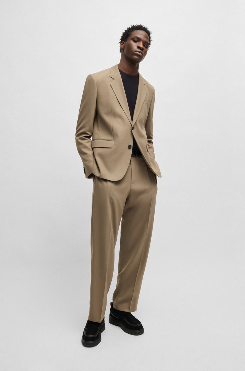 Hugo Boss Jersey Slim Fit Con Cuello Redondo En Hilos Suaves