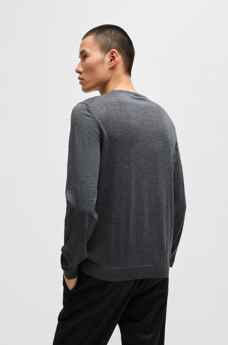 Hugo Boss Jersey Slim Fit De Cuello Redondo En Lana Merina