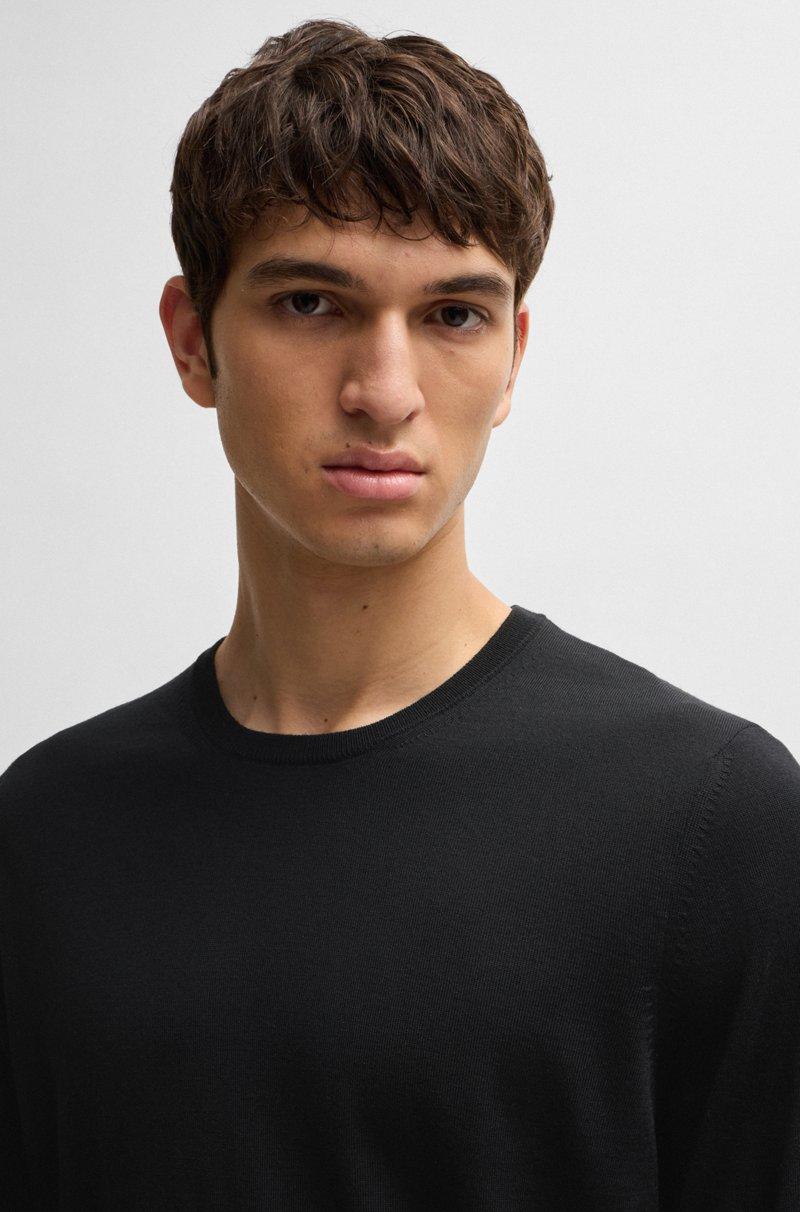 Hugo Boss Jersey Slim Fit De Cuello Redondo En Lana Merina