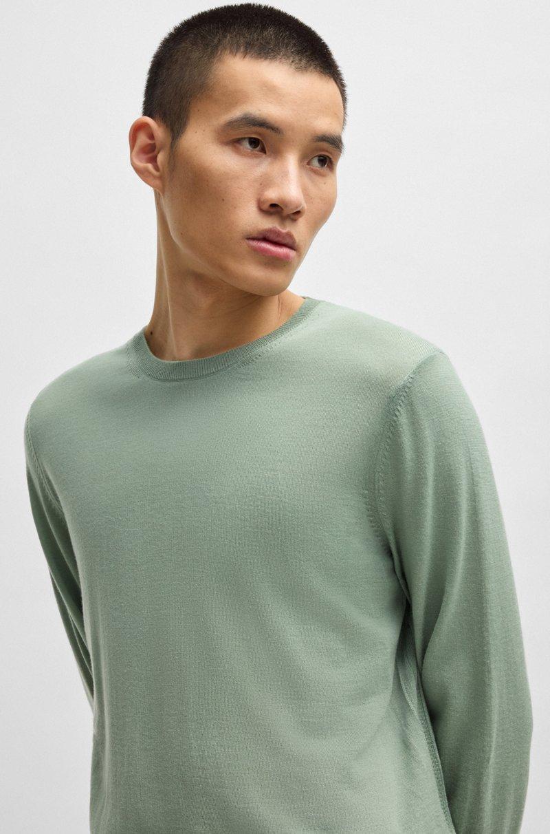 Hugo Boss Jersey Slim Fit De Cuello Redondo En Lana Merina