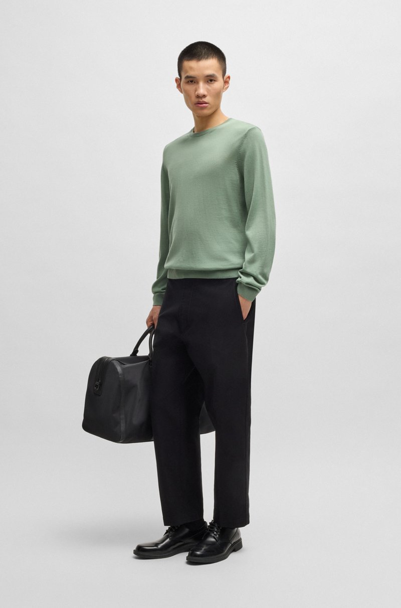 Hugo Boss Jersey Slim Fit De Cuello Redondo En Lana Merina