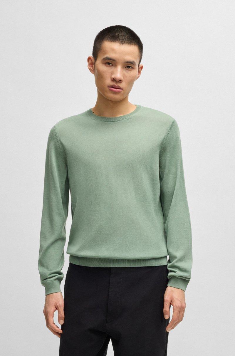 Hugo Boss Jersey slim fit de cuello redondo en lana merina