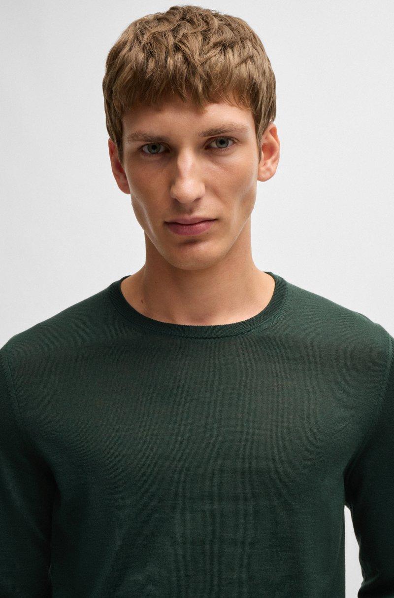 Hugo Boss Jersey Slim Fit De Cuello Redondo En Lana Merina