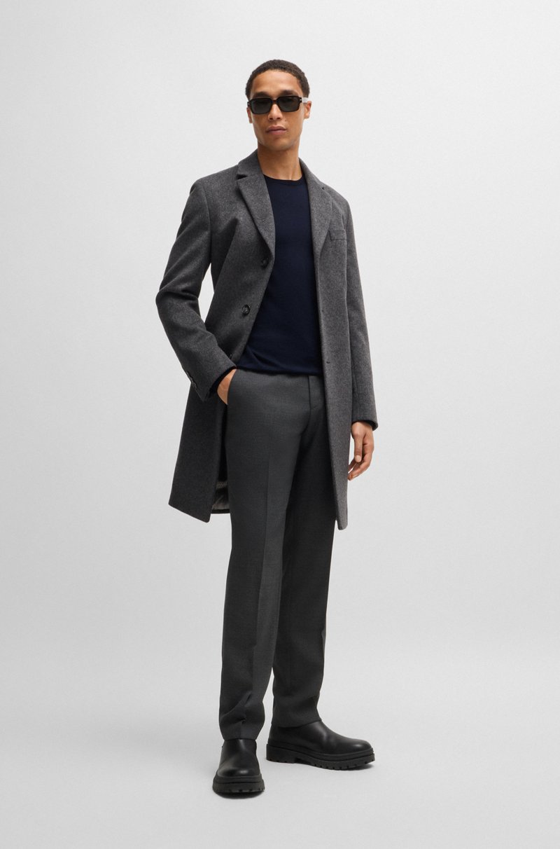 Hugo Boss Jersey Slim Fit De Cuello Redondo En Lana Merina