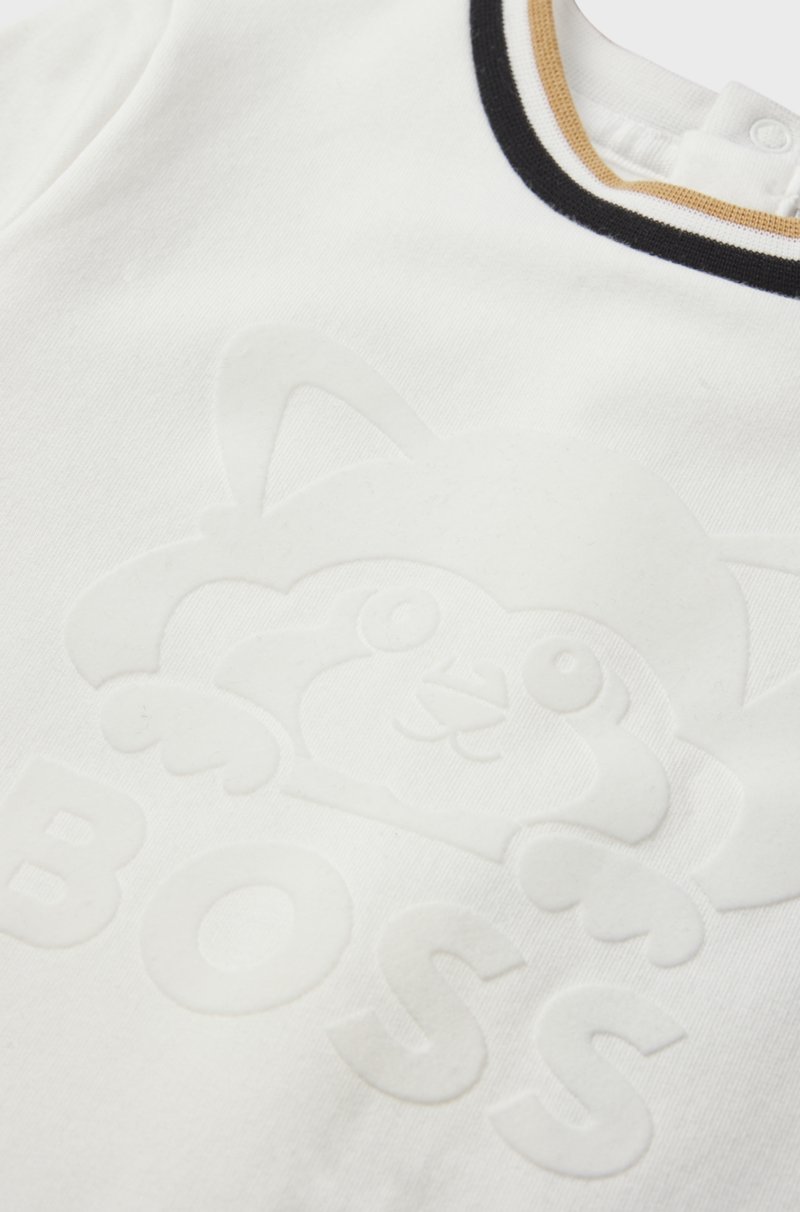 Hugo Boss Juego De Pijama Y Gorro Para Bebé En Caja De Regalo