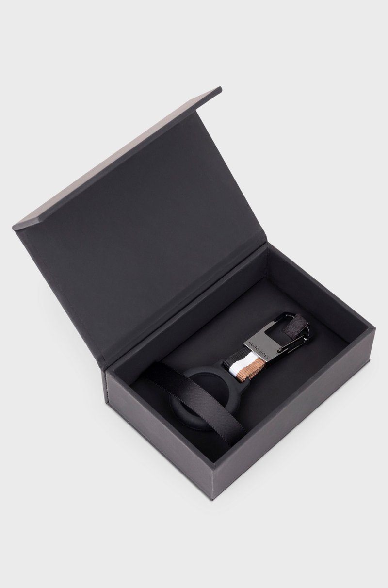 Hugo Boss Llavero Con Rayas De La Marca Y Funda Para AirTag