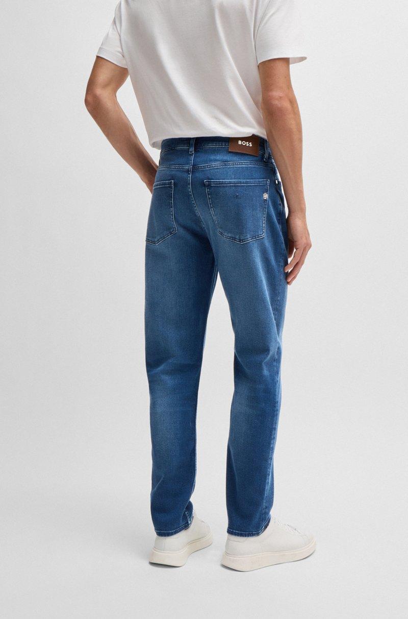 Hugo Boss Maine Vaqueros Regular Fit De Denim Azul De Tacto Suave