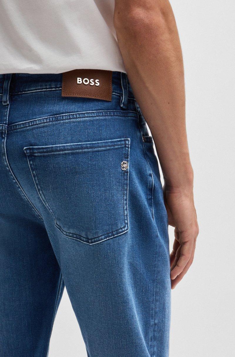 Hugo Boss Maine Vaqueros Regular Fit De Denim Azul De Tacto Suave