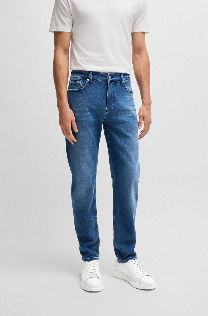 Hugo Boss Maine Vaqueros regular fit de denim azul de tacto suave