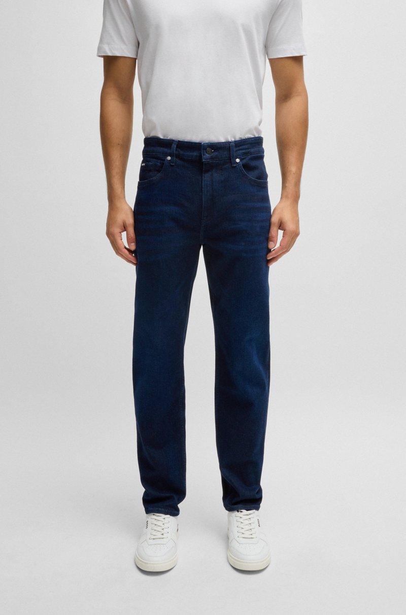 Hugo Boss Maine Vaqueros regular fit de denim azul oscuro supersuave
