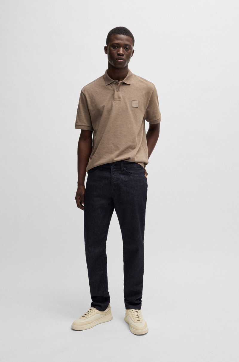 Hugo Boss Maine Vaqueros Regular Fit En Cómodo Denim Elástico Añil Oscuro