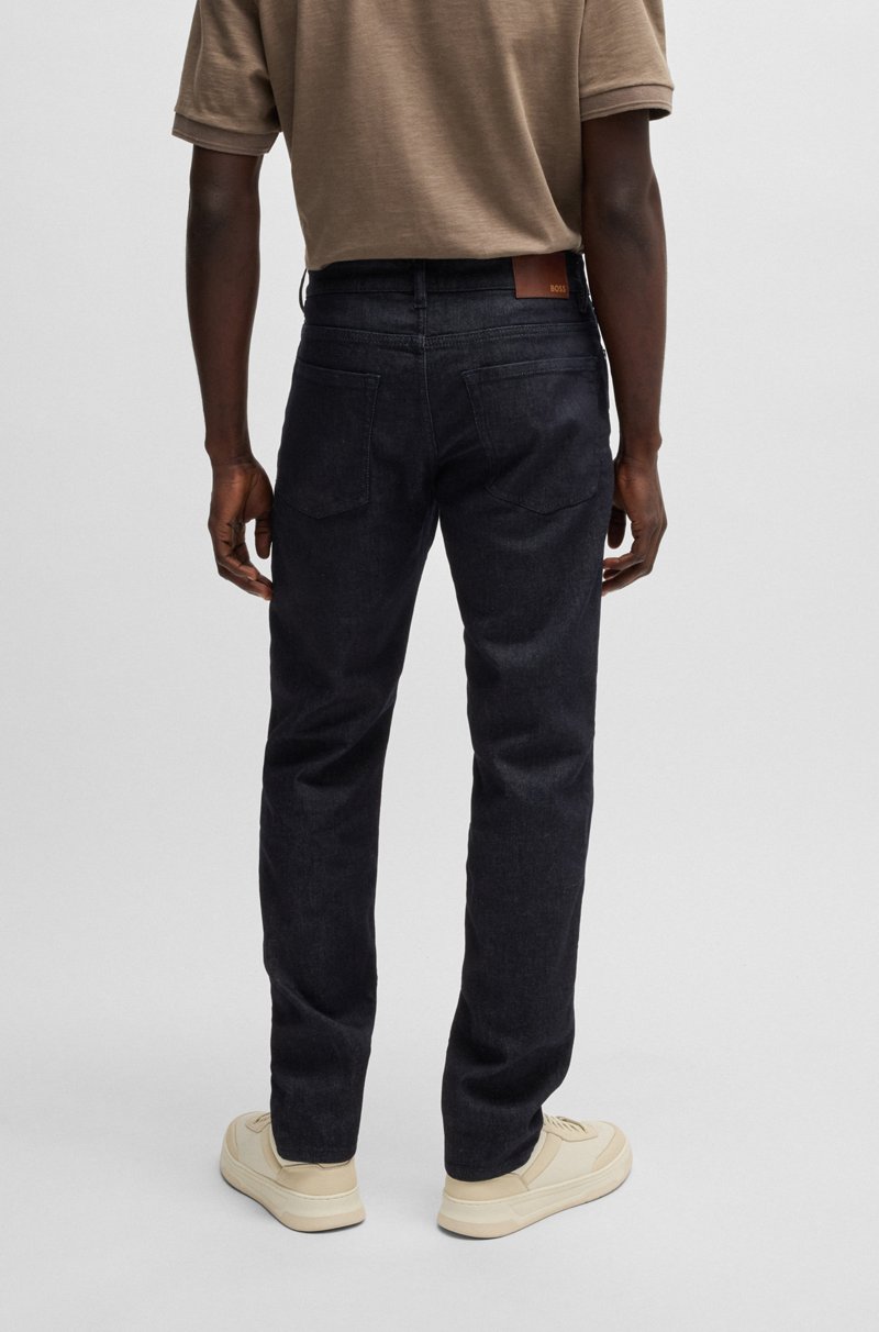Hugo Boss Maine Vaqueros Regular Fit En Cómodo Denim Elástico Añil Oscuro