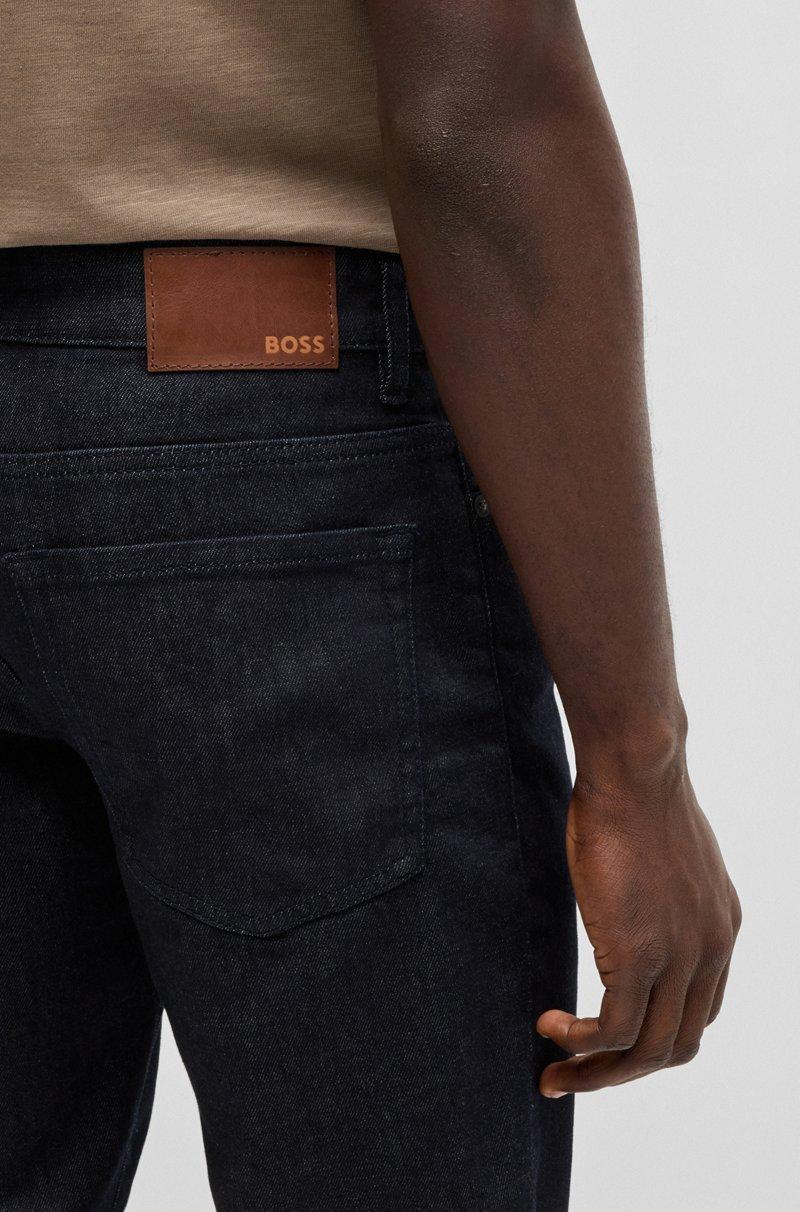 Hugo Boss Maine Vaqueros Regular Fit En Cómodo Denim Elástico Añil Oscuro