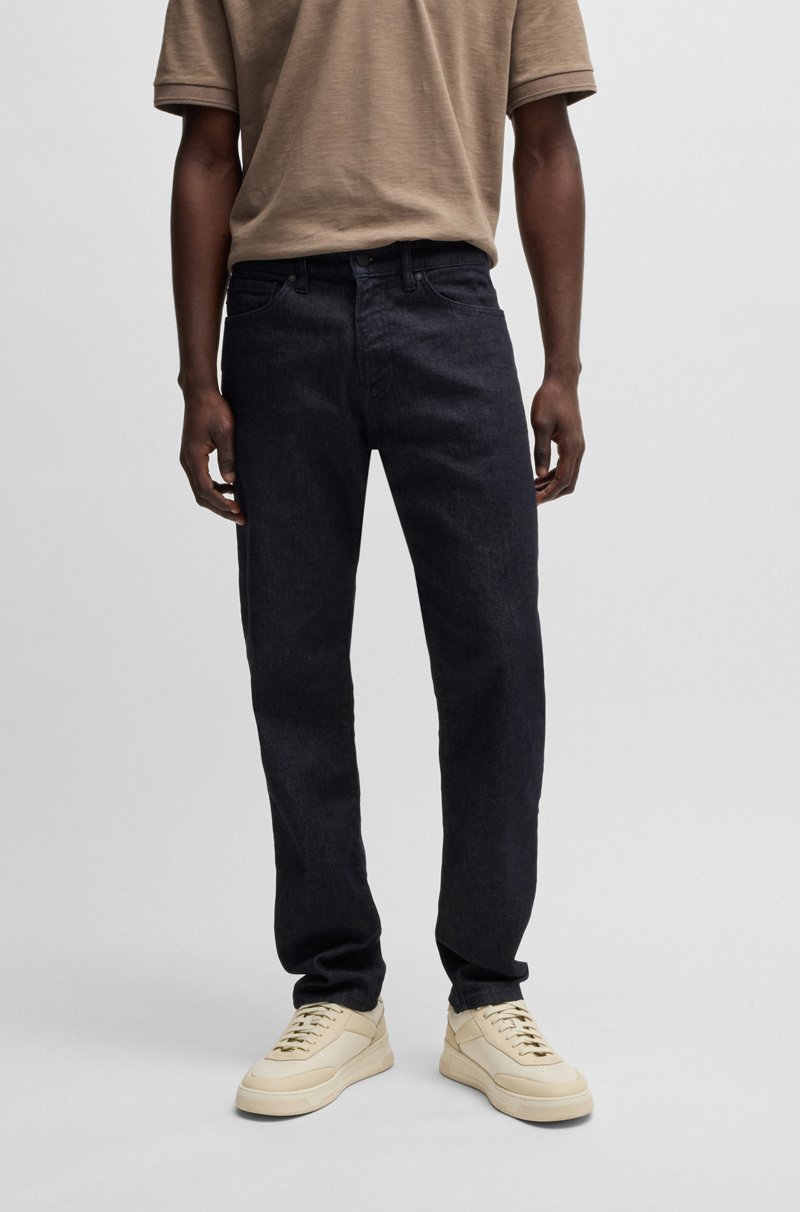 Hugo Boss Maine Vaqueros Regular Fit En Cómodo Denim Elástico Añil Oscuro