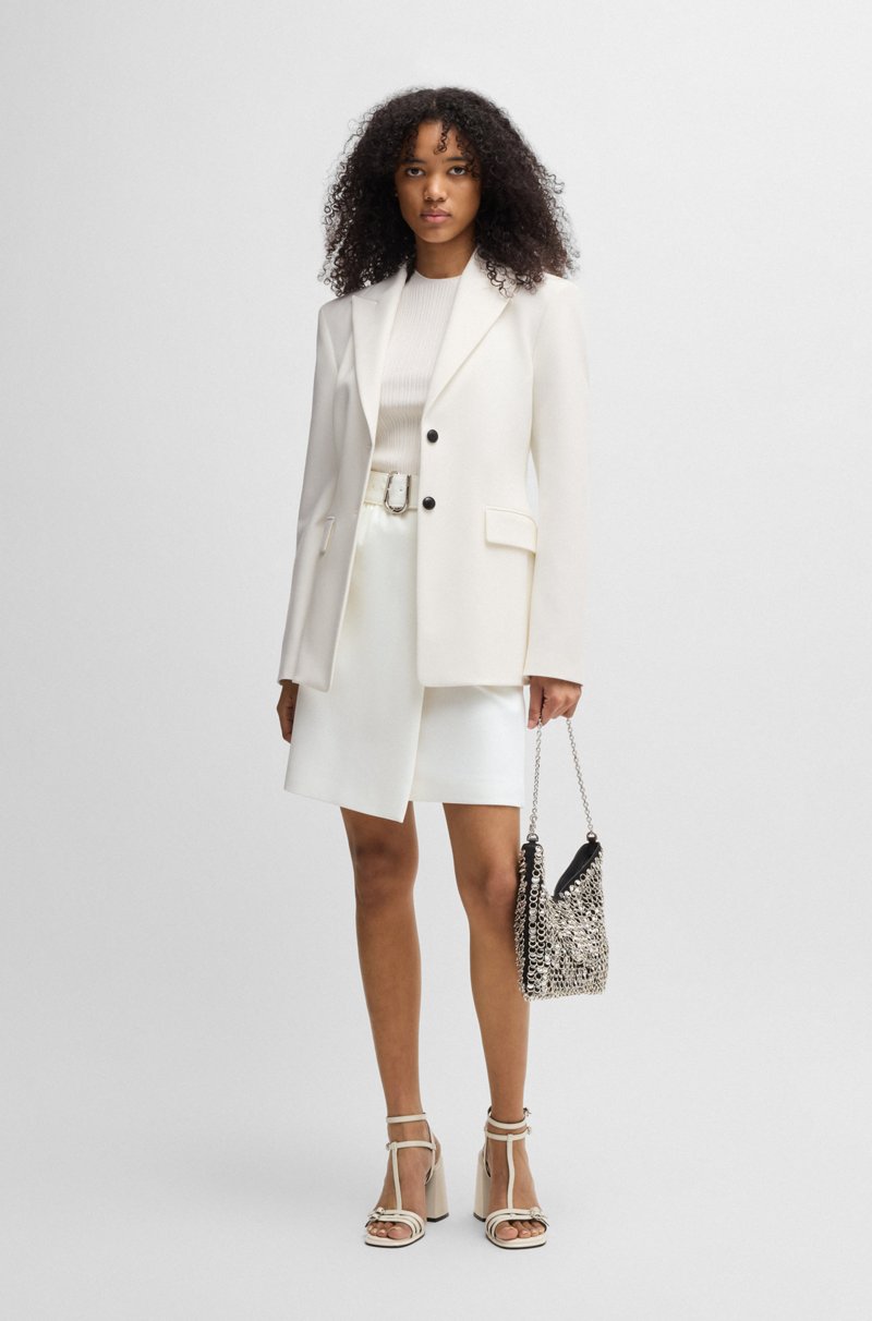 Hugo Boss Minifalda Cruzada Con Cinturón De Hebilla