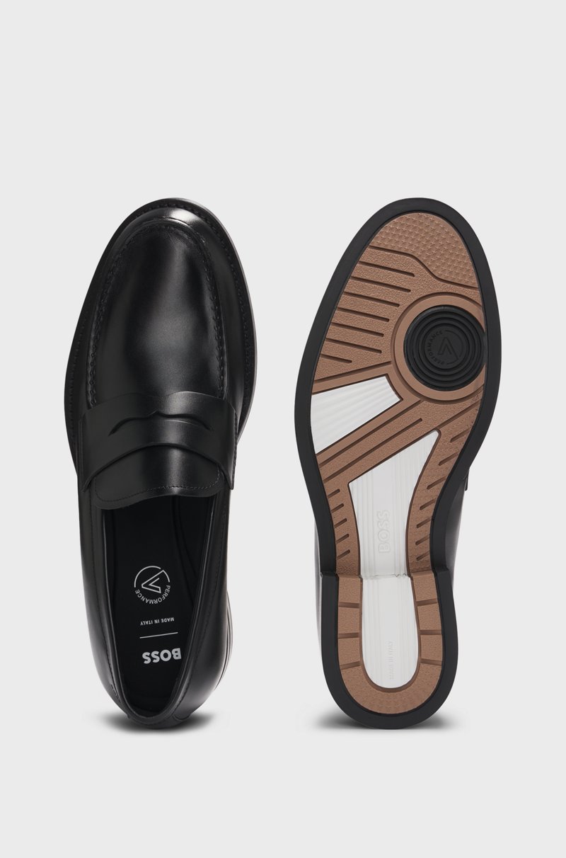 Hugo Boss Mocasines De Antifaz Slip-on Dressletic De Piel