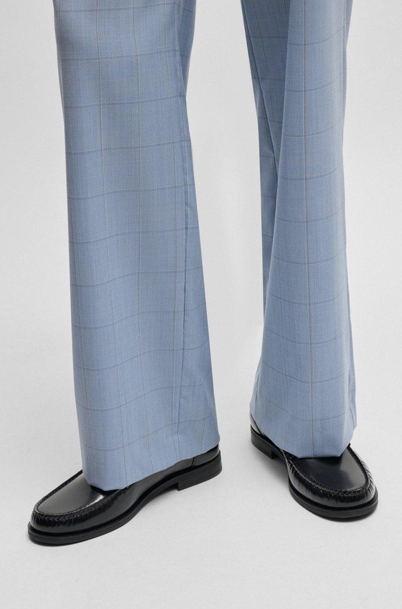 Hugo Boss Mocasines De Piel Cepillada Con Ribete De Antifaz