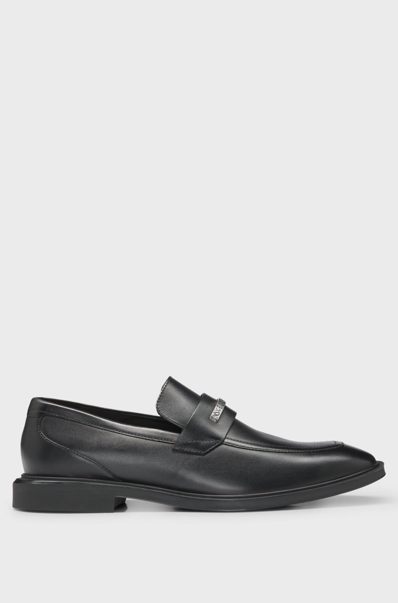 Hugo Boss Mocasines De Piel Con Detalle De Metal Con Logo