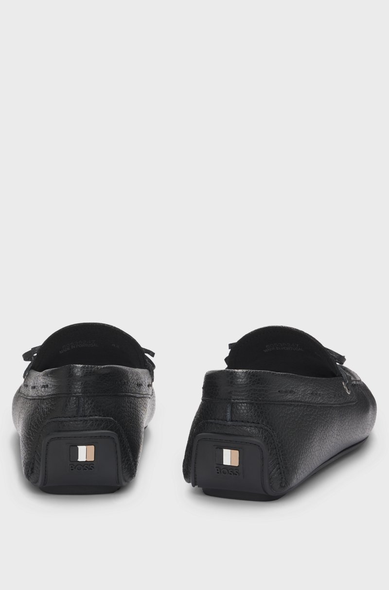 Hugo Boss Mocasines De Piel Granulada Con Suela Estilo Chófer