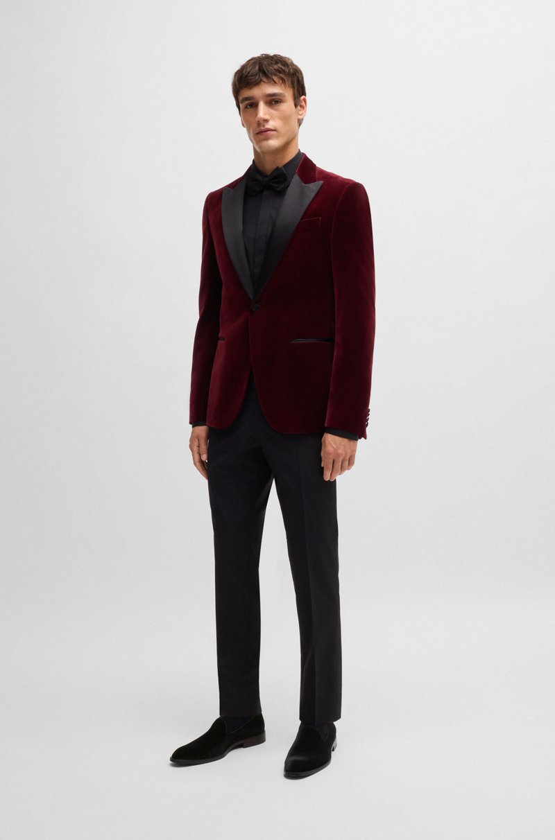 Hugo Boss Mocasines De Terciopelo Con Apliques De Piel