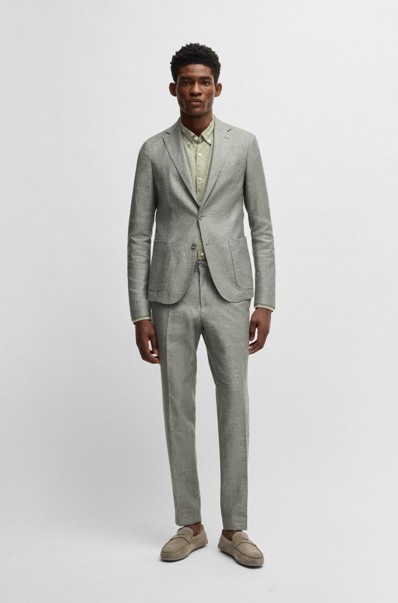 Hugo Boss Mocasines Elaborados En Portugal En Ante Con Ribete De Antifaz