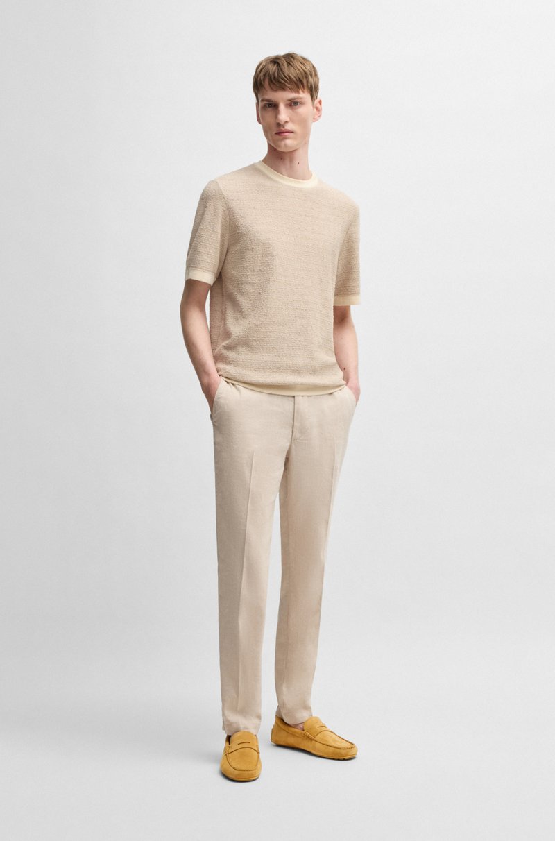 Hugo Boss Mocasines Elaborados En Portugal En Ante Con Ribete De Antifaz