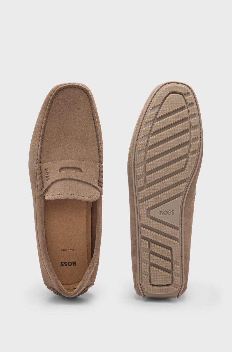 Hugo Boss Mocasines Elaborados En Portugal En Ante Con Ribete De Antifaz