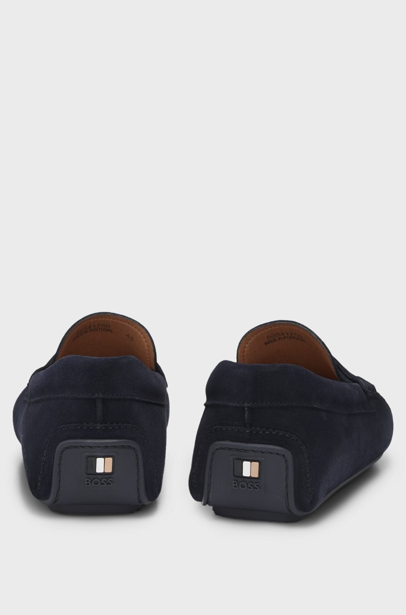 Hugo Boss Mocasines Elaborados En Portugal En Ante Con Ribete De Antifaz