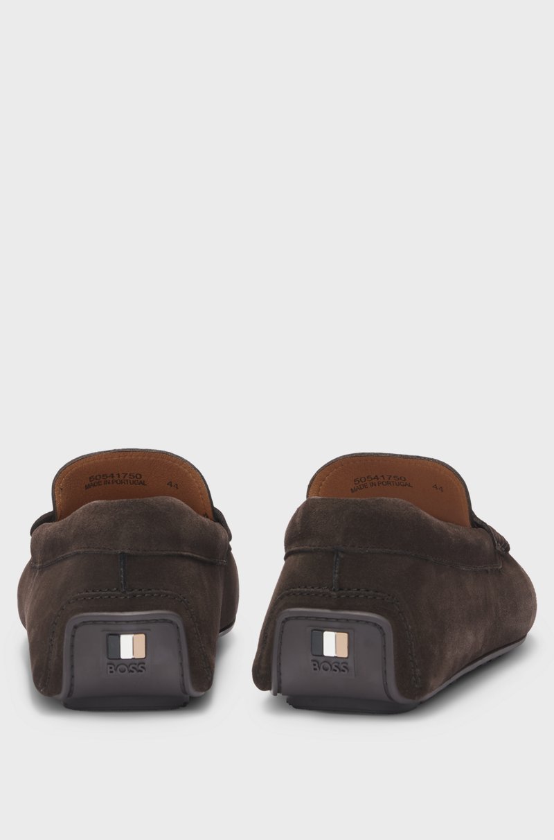 Hugo Boss Mocasines Elaborados En Portugal En Ante Con Ribete De Antifaz