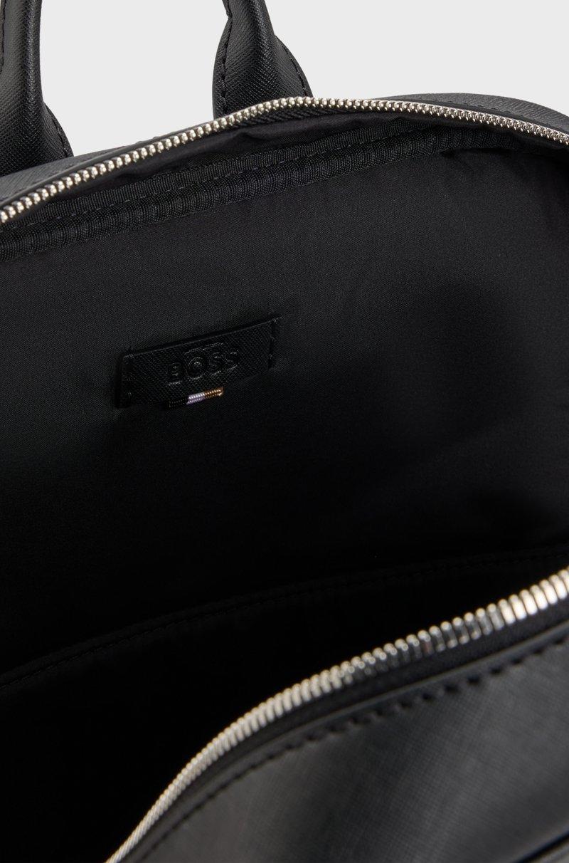 Hugo Boss Mochila Con Cremallera Con Raya De La Marca Y Detalle De Logotipo