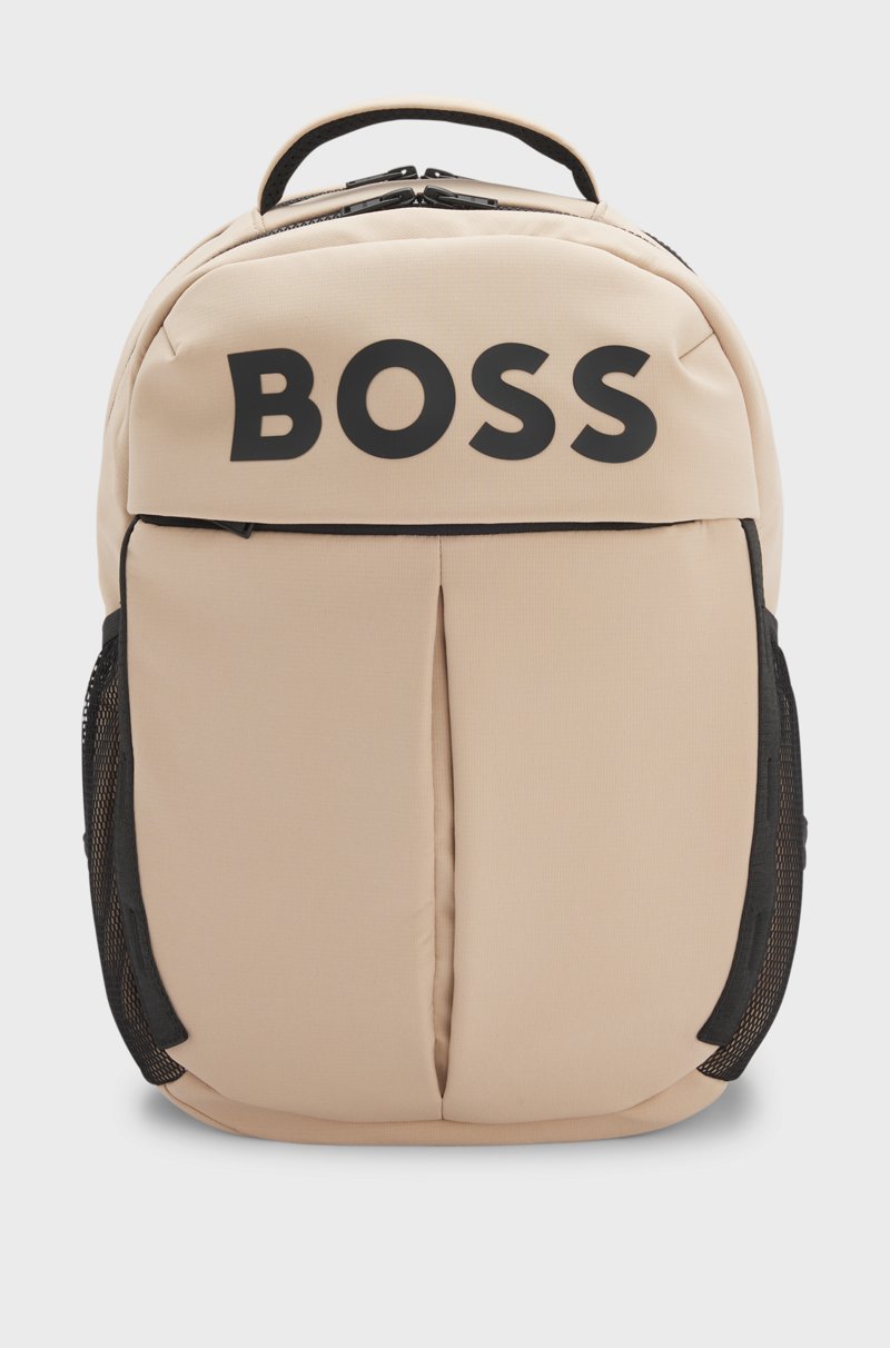 Hugo Boss Mochila para niños en tejido antidesgarros con logo de silicona