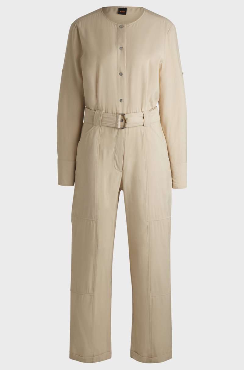 Hugo Boss Mono Con Cinturón Y Tapeta De Botones Automáticos