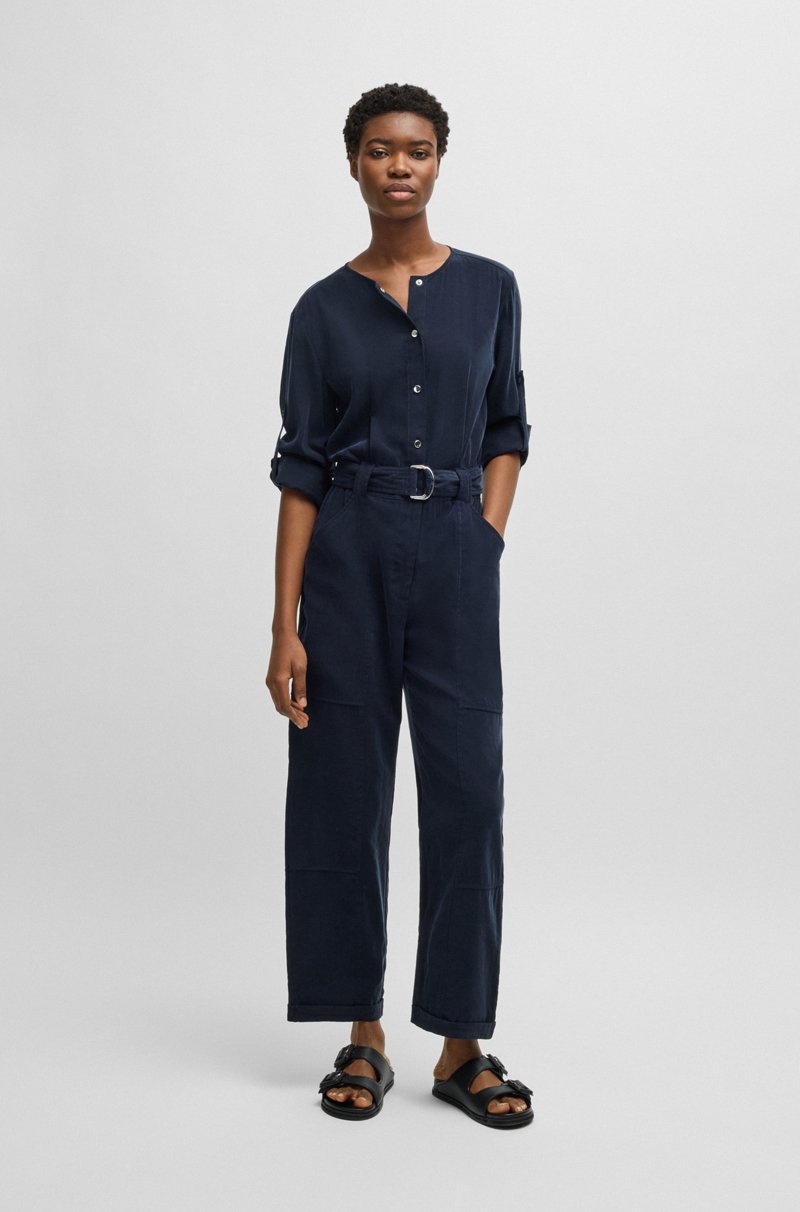 Hugo Boss Mono con cinturón y tapeta de botones automáticos