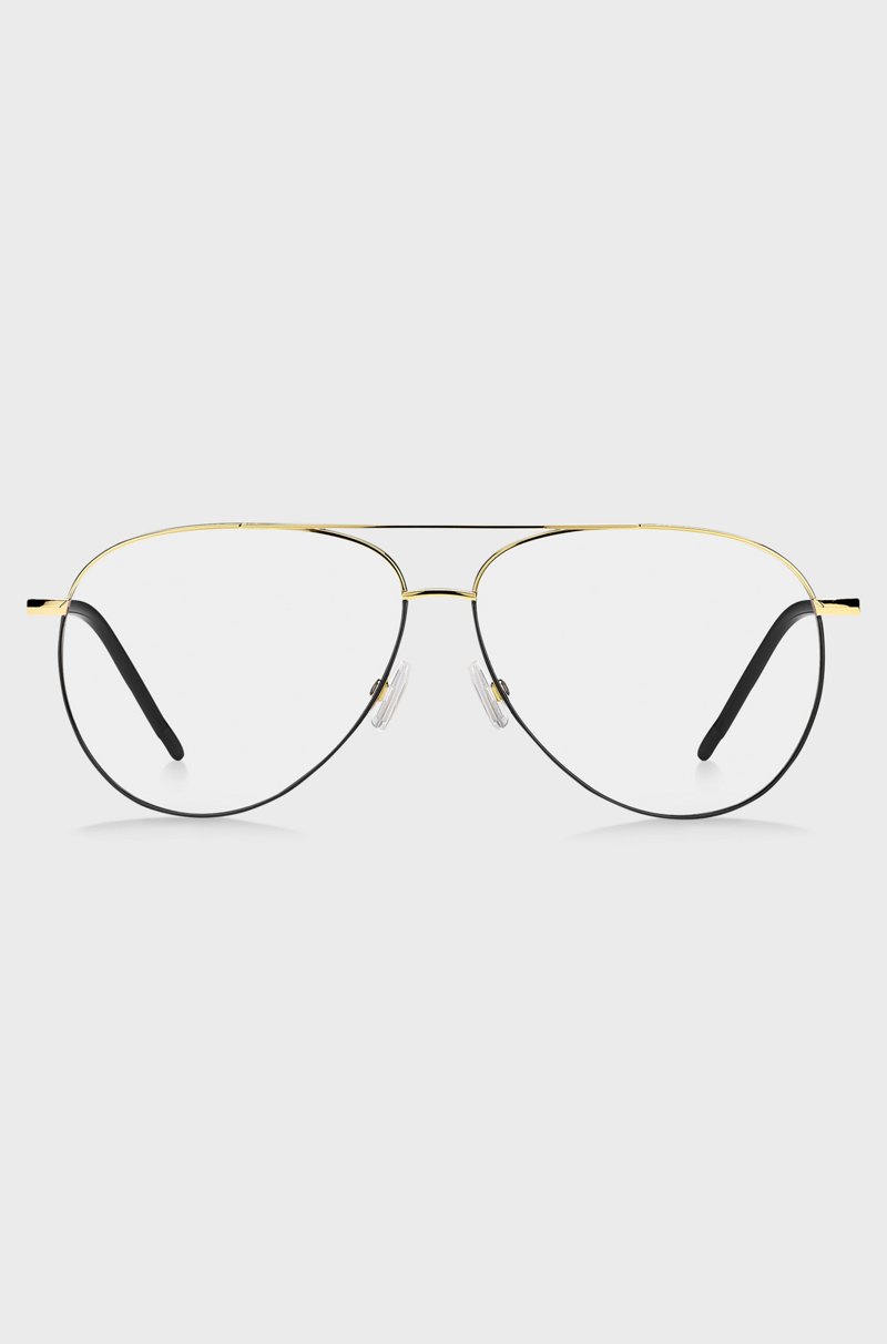 Hugo Boss Montura De Titanio Para Gafas Graduadas Con Detalle Sombreado