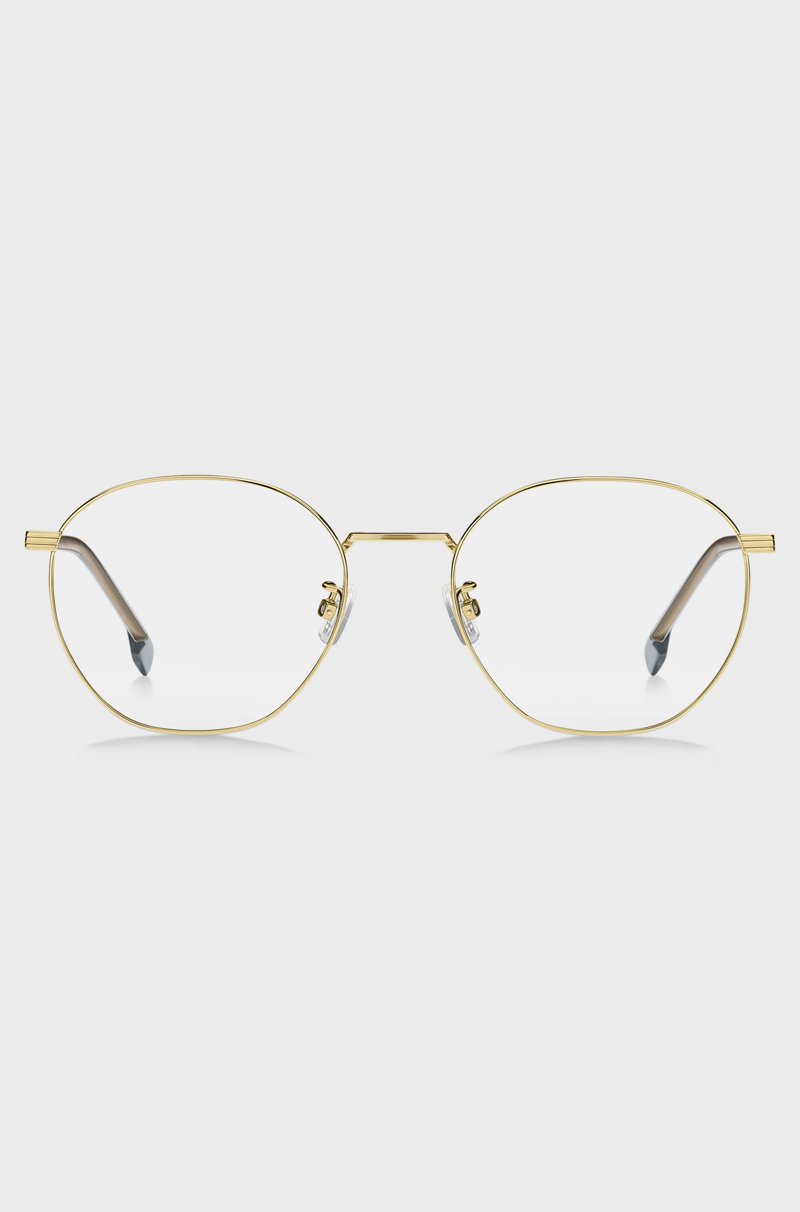 Hugo Boss Montura Para Gafas Graduadas De Titanio En Tono Dorado