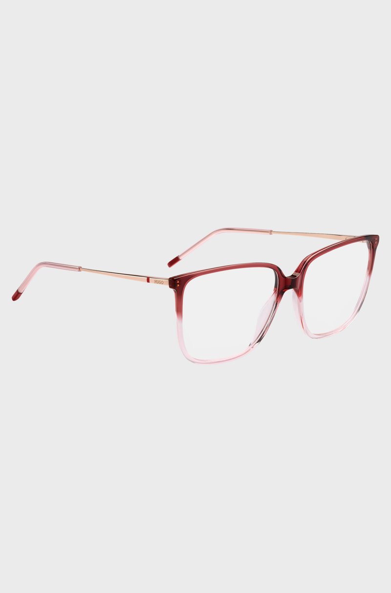 Hugo Boss Montura Para Gafas Graduadas En Rosa Degradado Y Burdeos