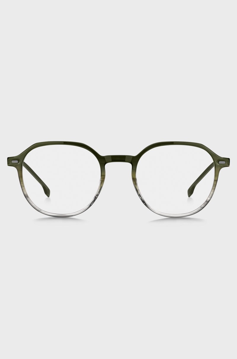 Hugo Boss Montura Para Gafas Graduadas En Verde Degradado Con Patillas De Acero