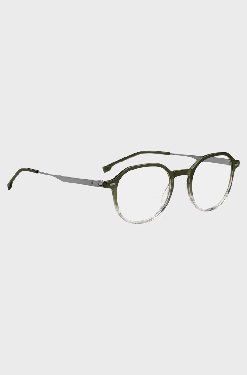Hugo Boss Montura Para Gafas Graduadas En Verde Degradado Con Patillas De Acero