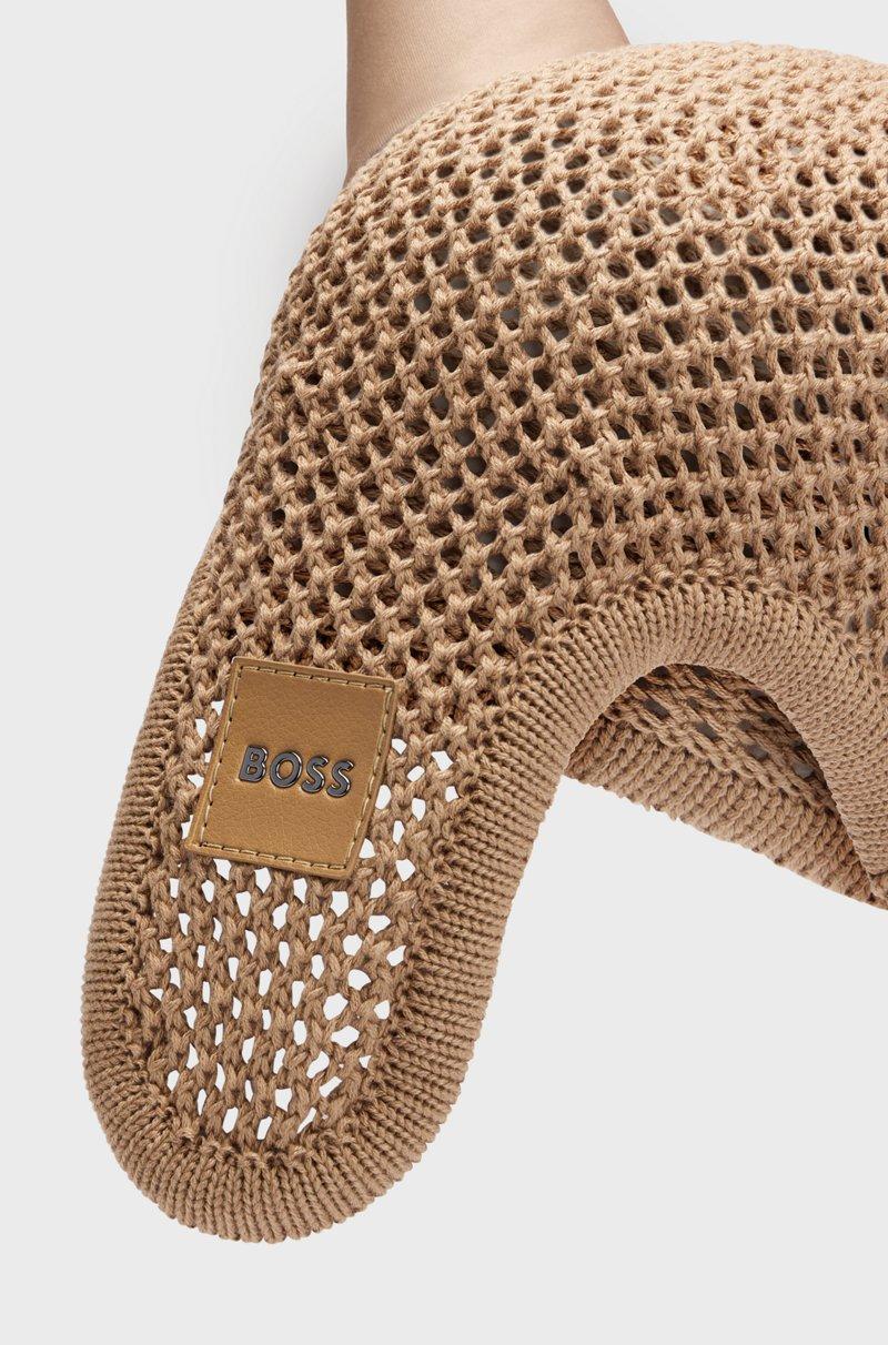 Hugo Boss Mosquero De Equitación De Croché Con Parche De Logo