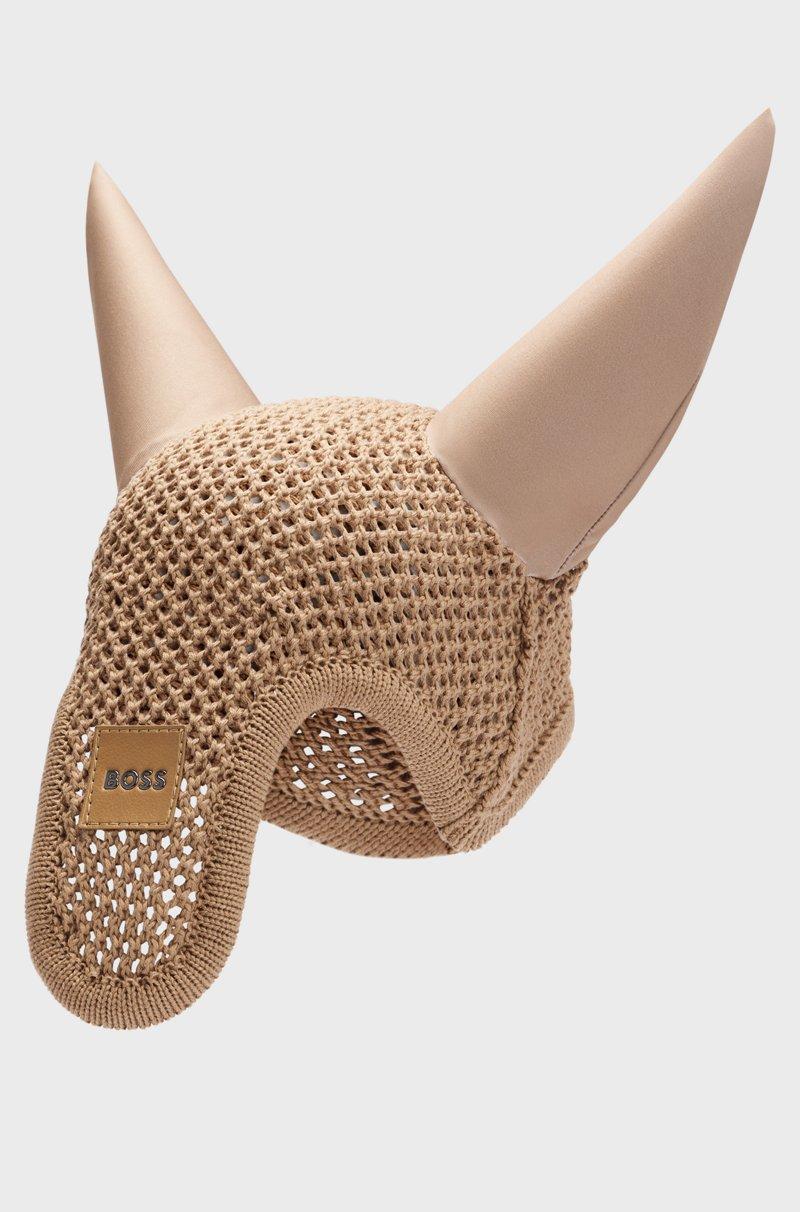 Hugo Boss Mosquero de equitación de croché con parche de logo