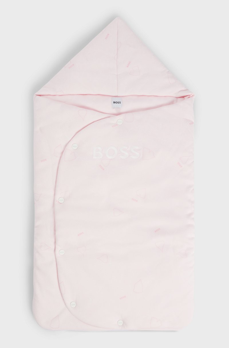 Hugo Boss Nido para bebé de algodón estampado con logo bordado