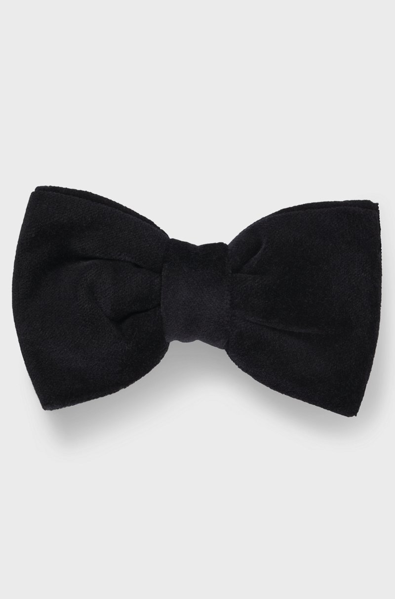 Hugo Boss Pajarita de jacquard de terciopelo de algodón