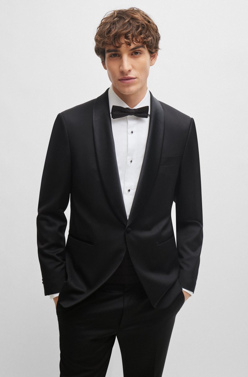 Hugo Boss Pajarita En Jacquard De Seda Confeccionada En Italia