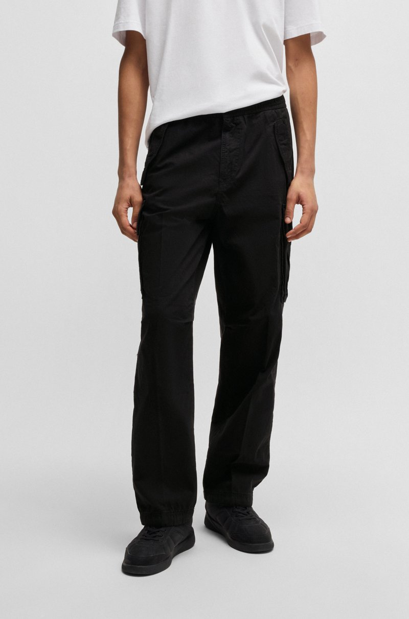 Hugo Boss Pantalones cargo baggy fit de algodón antidesgarros