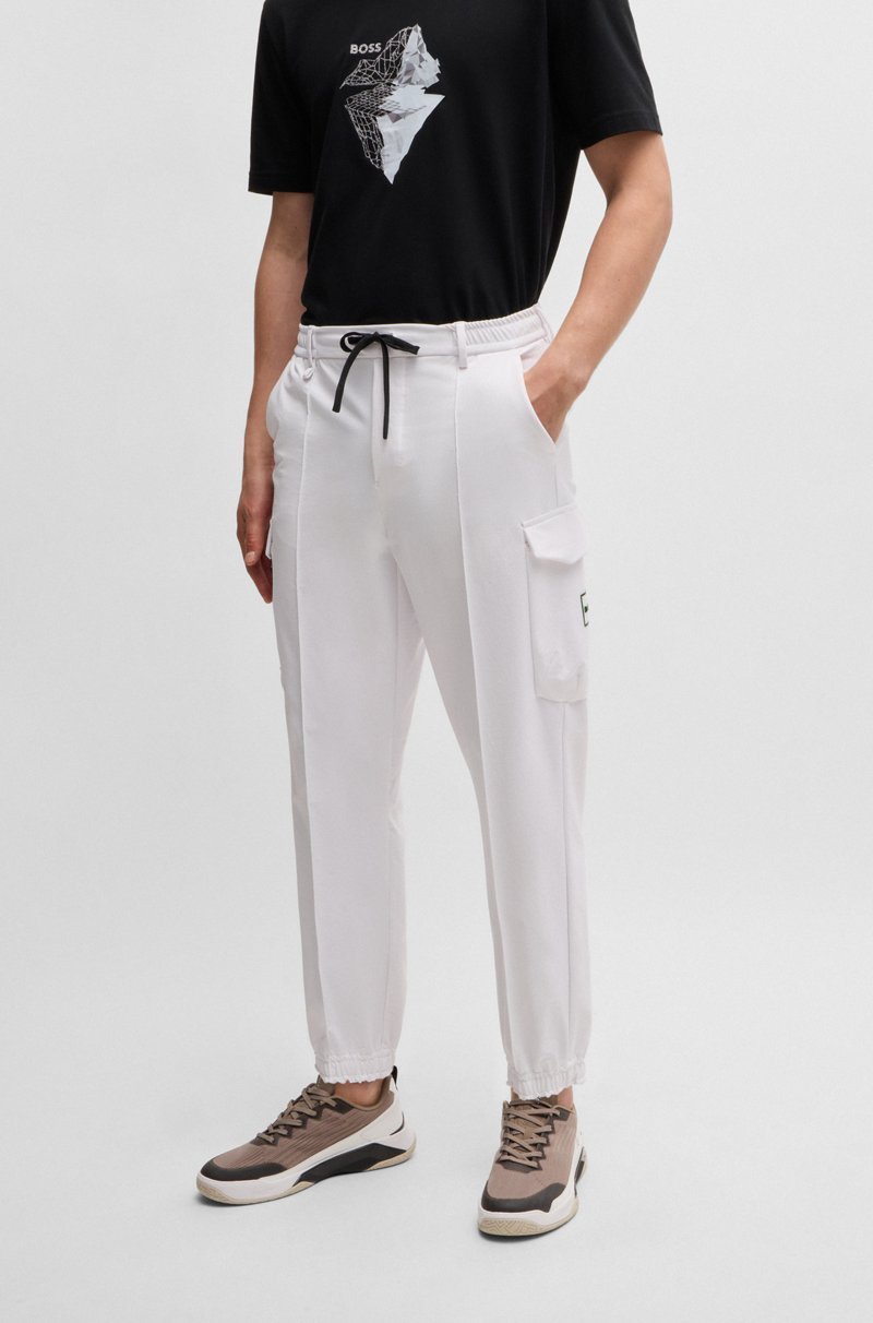 Hugo Boss Pantalones cargo de tejido elástico repelente al agua