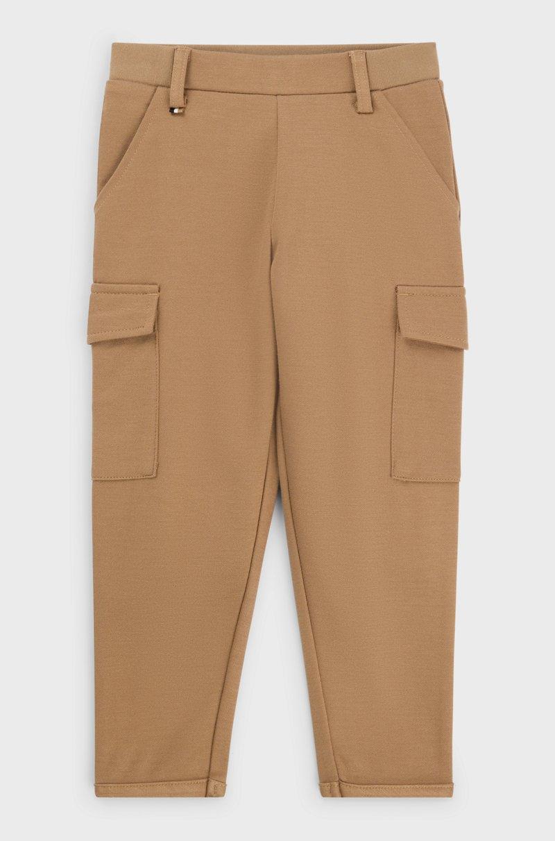 Hugo Boss Pantalones Cargo En Piqué Elástico Para Niños