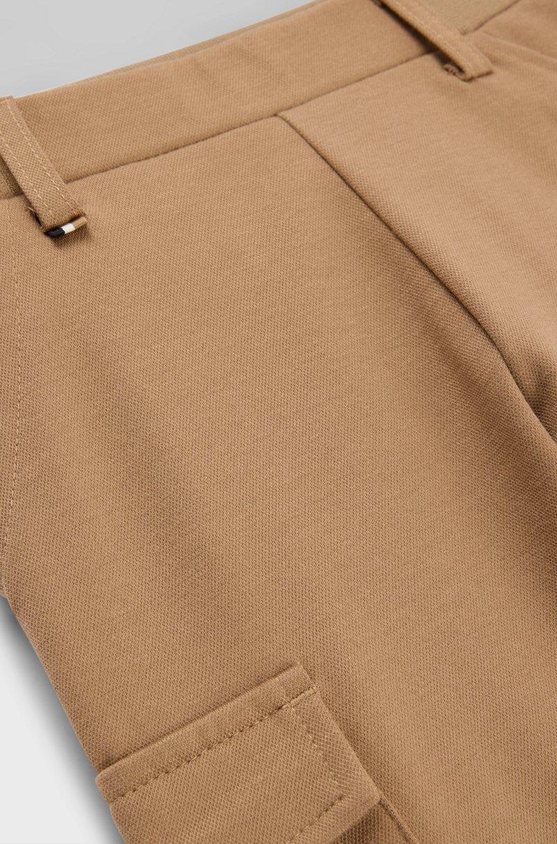 Hugo Boss Pantalones Cargo En Piqué Elástico Para Niños
