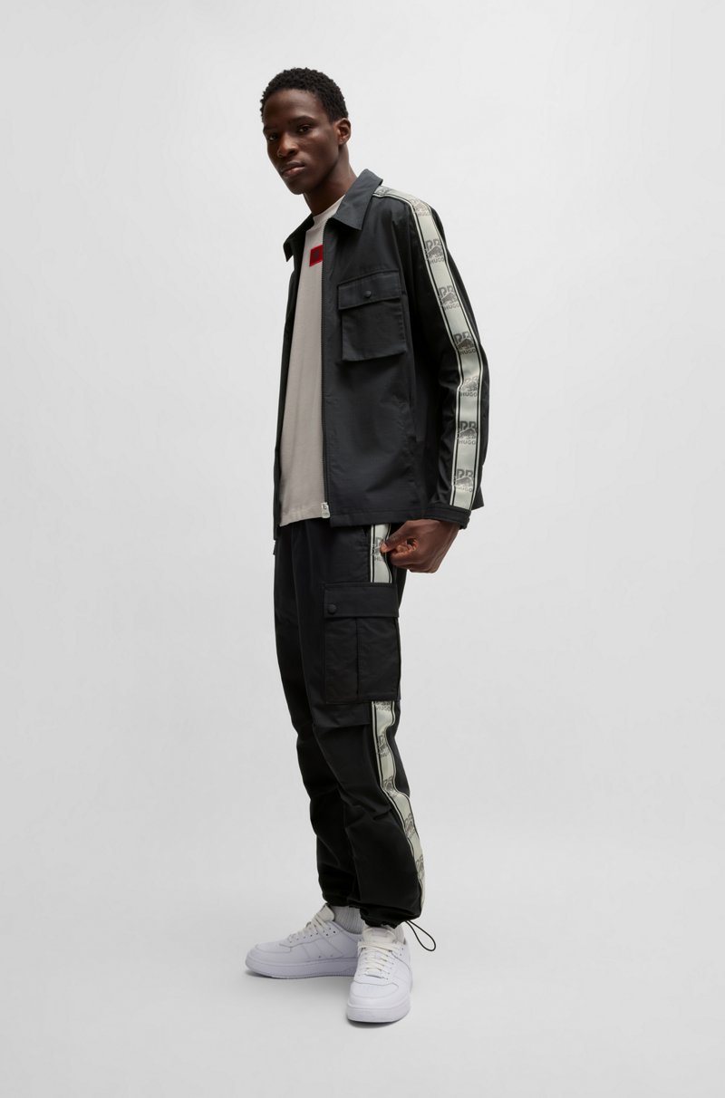 Hugo Boss Pantalones Cargo HUGO X RB Regular Fit Con Cinta De La Marca