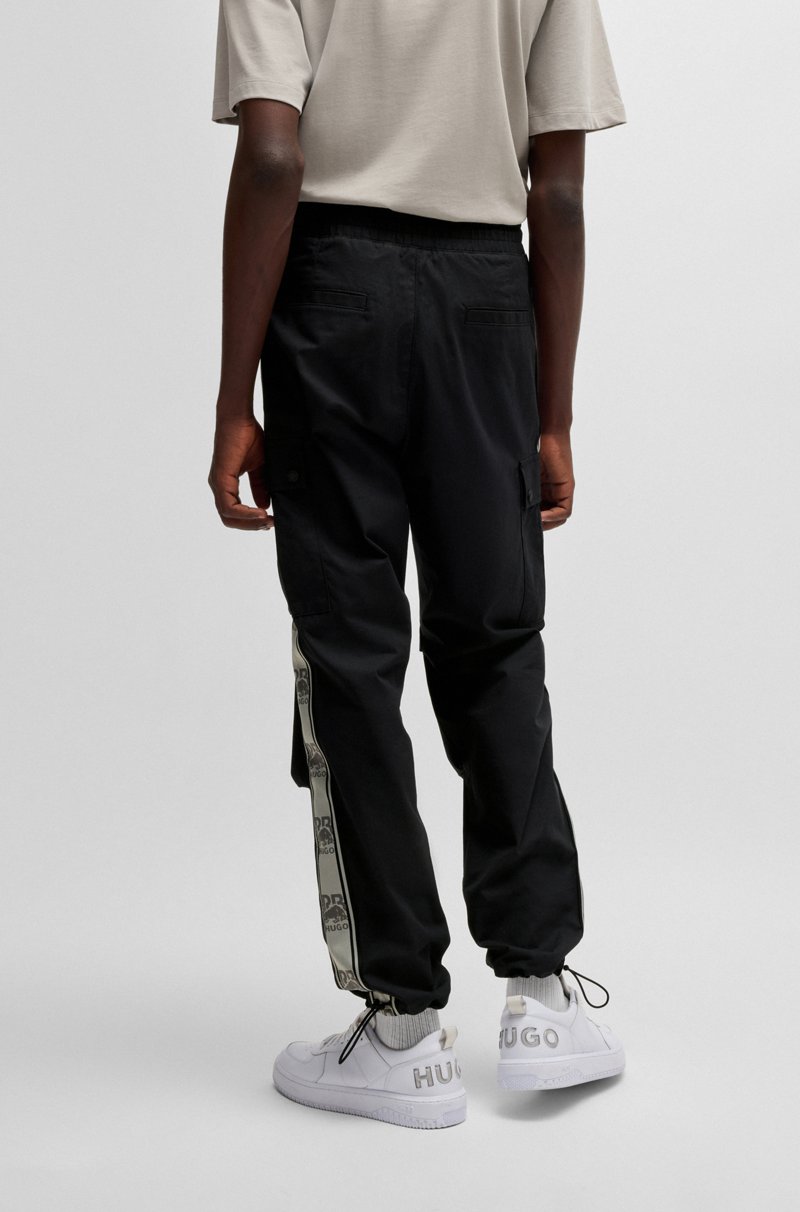 Hugo Boss Pantalones Cargo HUGO X RB Regular Fit Con Cinta De La Marca