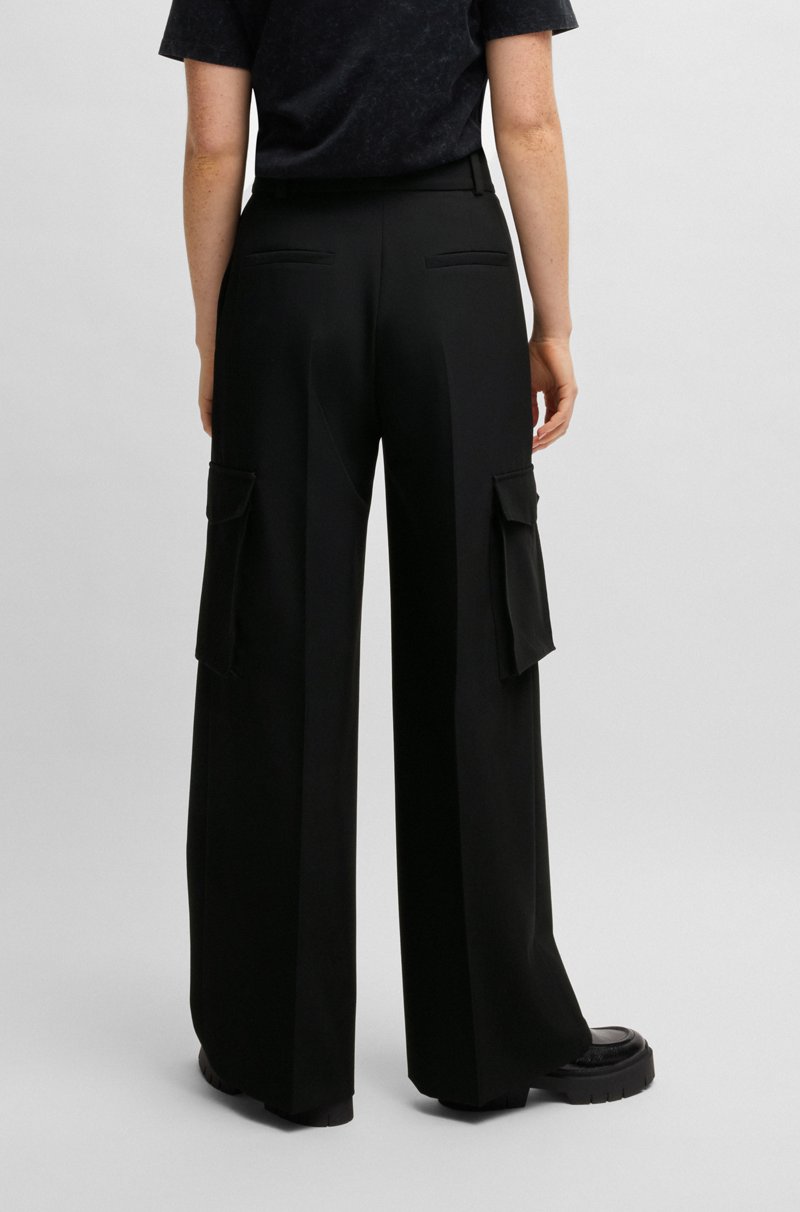 Hugo Boss Pantalones Cargo Regular Fit De Material Elástico